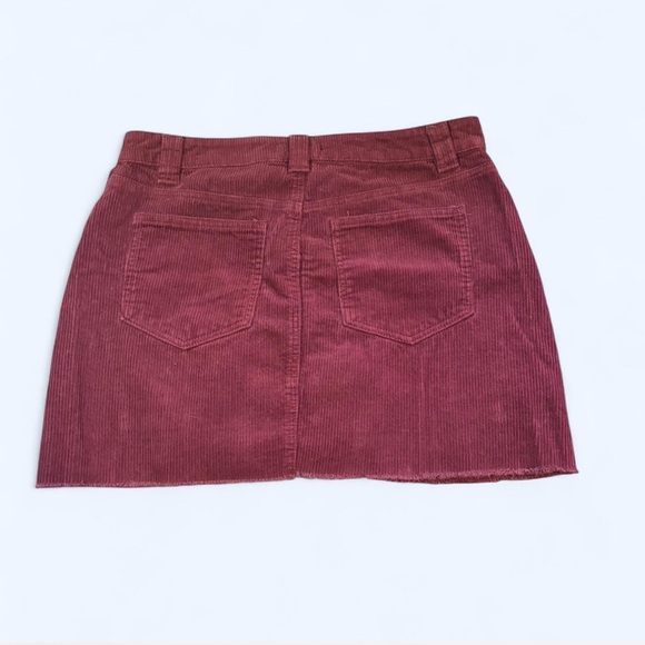Forever 21 Burgundy Corduroy Skirt - Picture 3 of 4